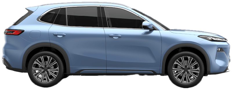 Proton e.MAS 7 PHEV in Aquamarine Blue