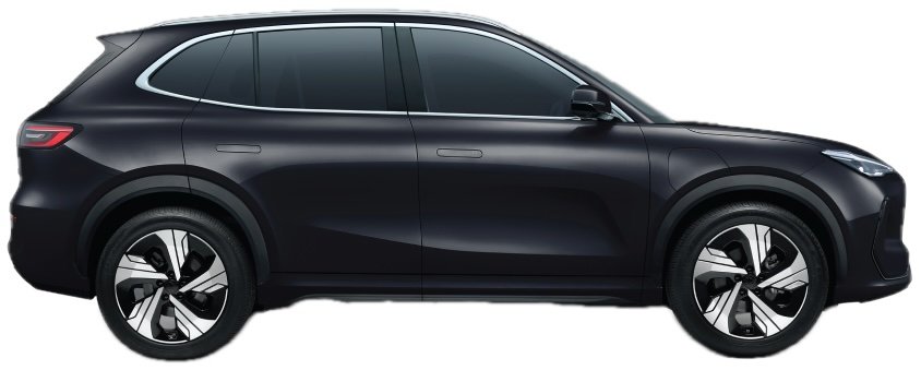 Proton e.MAS 7 in Obsidian Black, side view
